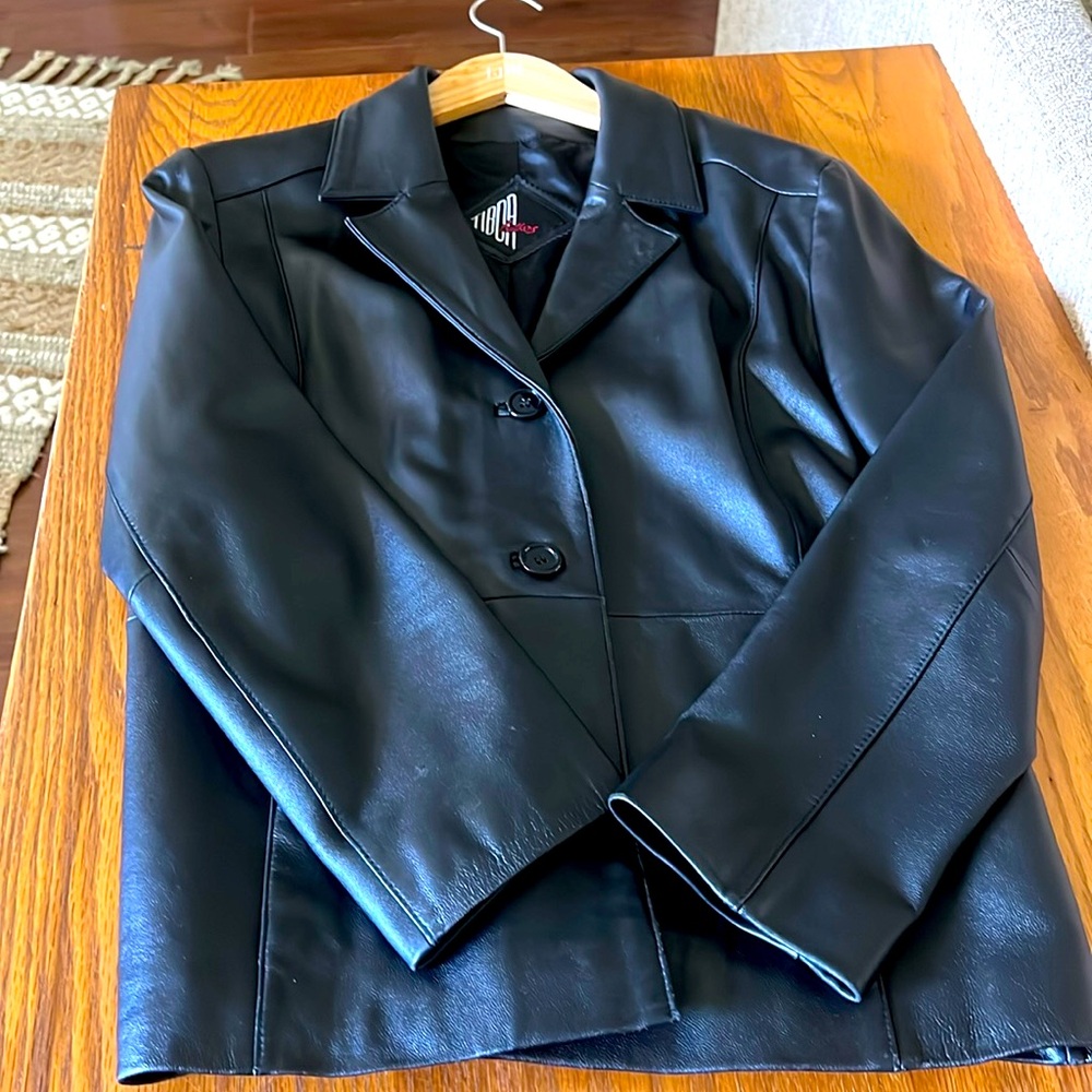Black Tiboa Leather jacket